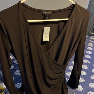 Black long sleeve blouse